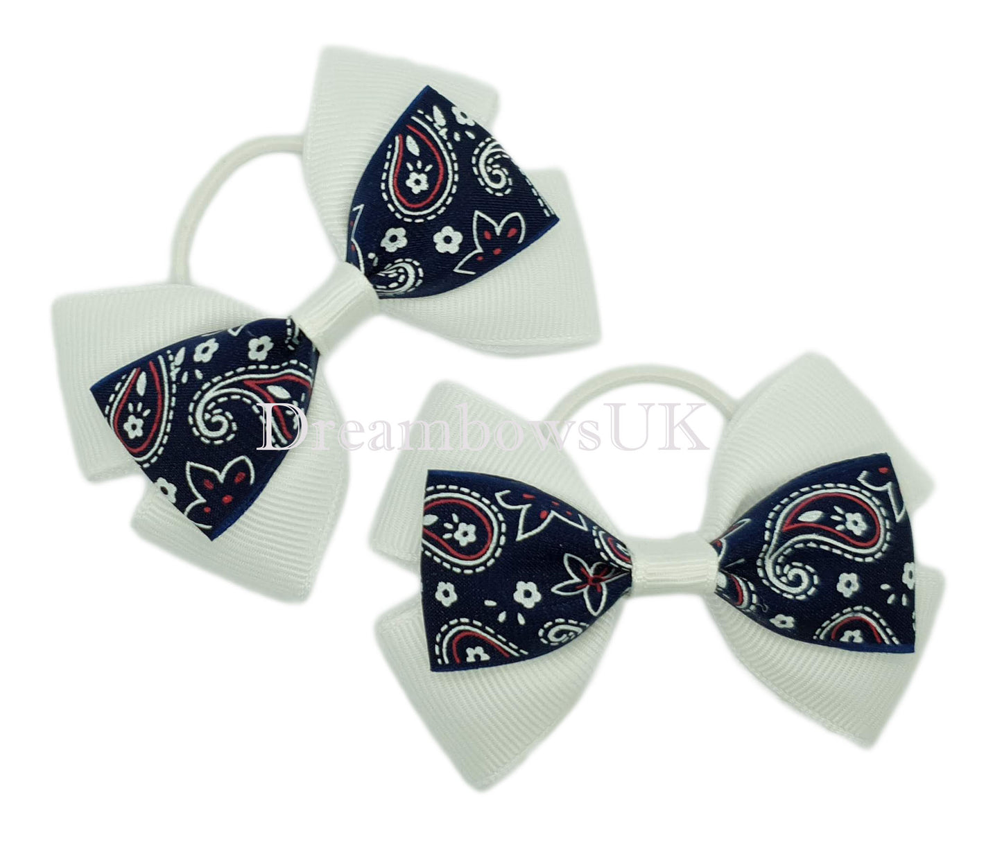 Paisley hair bows