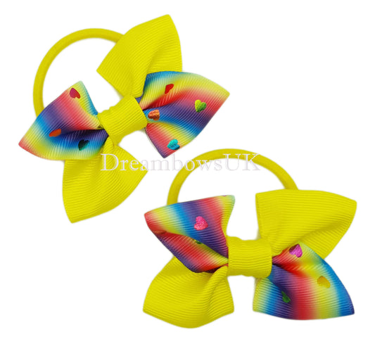 Colourful hair bows