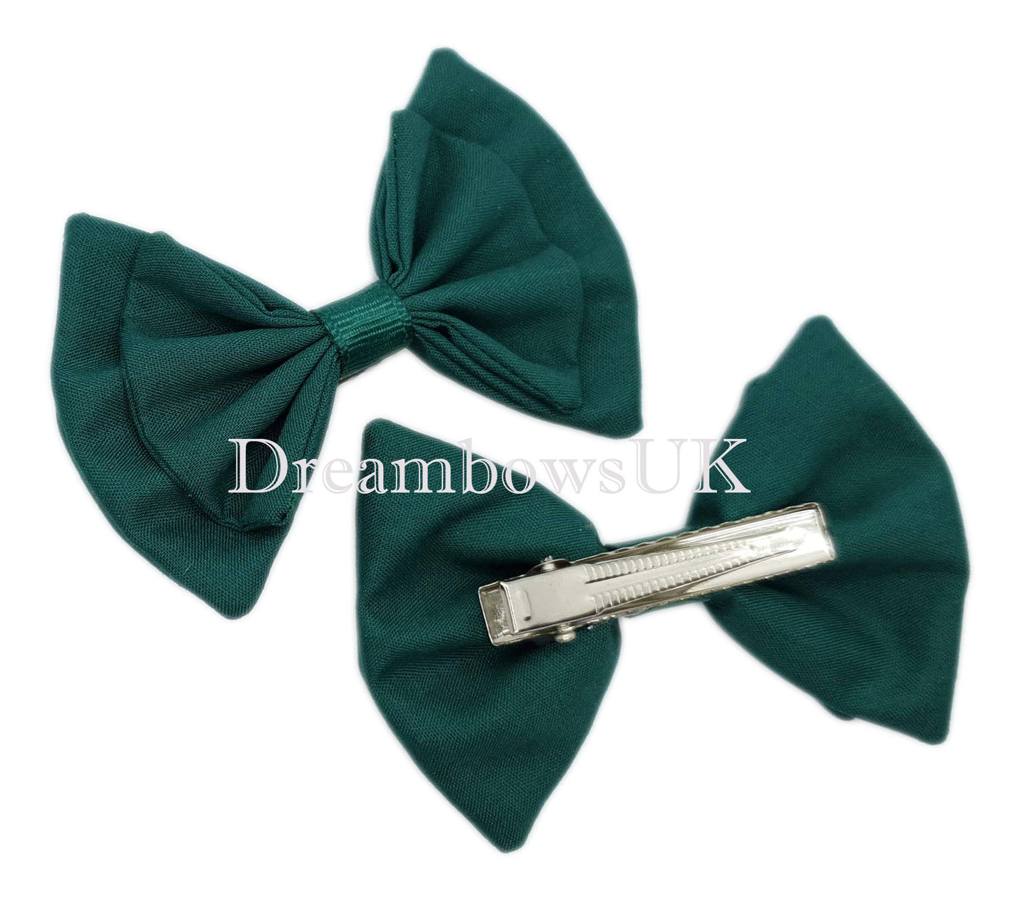 Girls matching hair bows for school uniforms