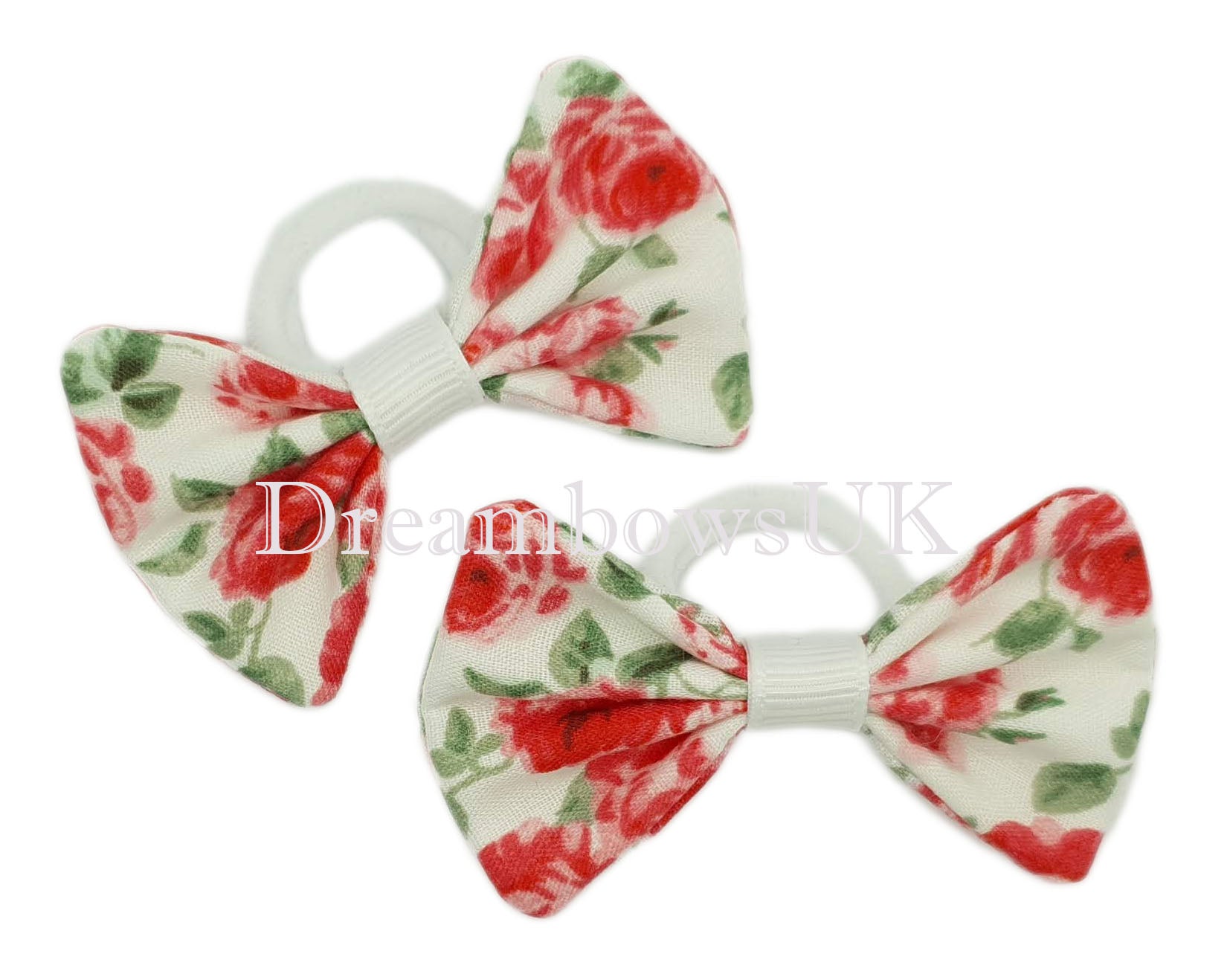 Floral hair bows, toddler hair bobbles