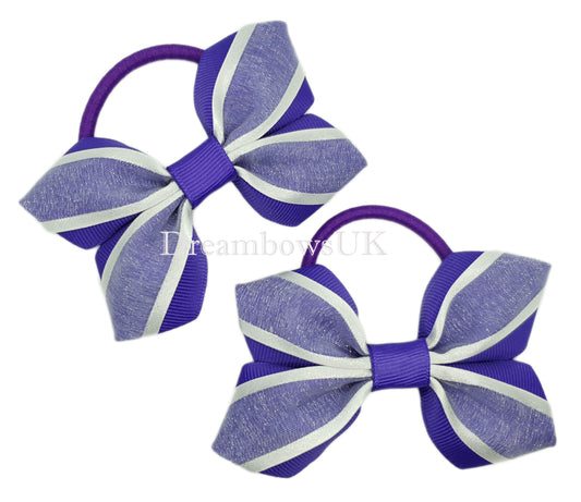 Organza hair bows, hair accessories, thick bobbles