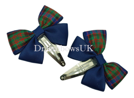 Macdonald tartan hair bows