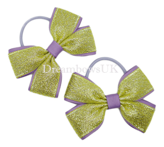 glitter hair bows, toddler hair bobbles