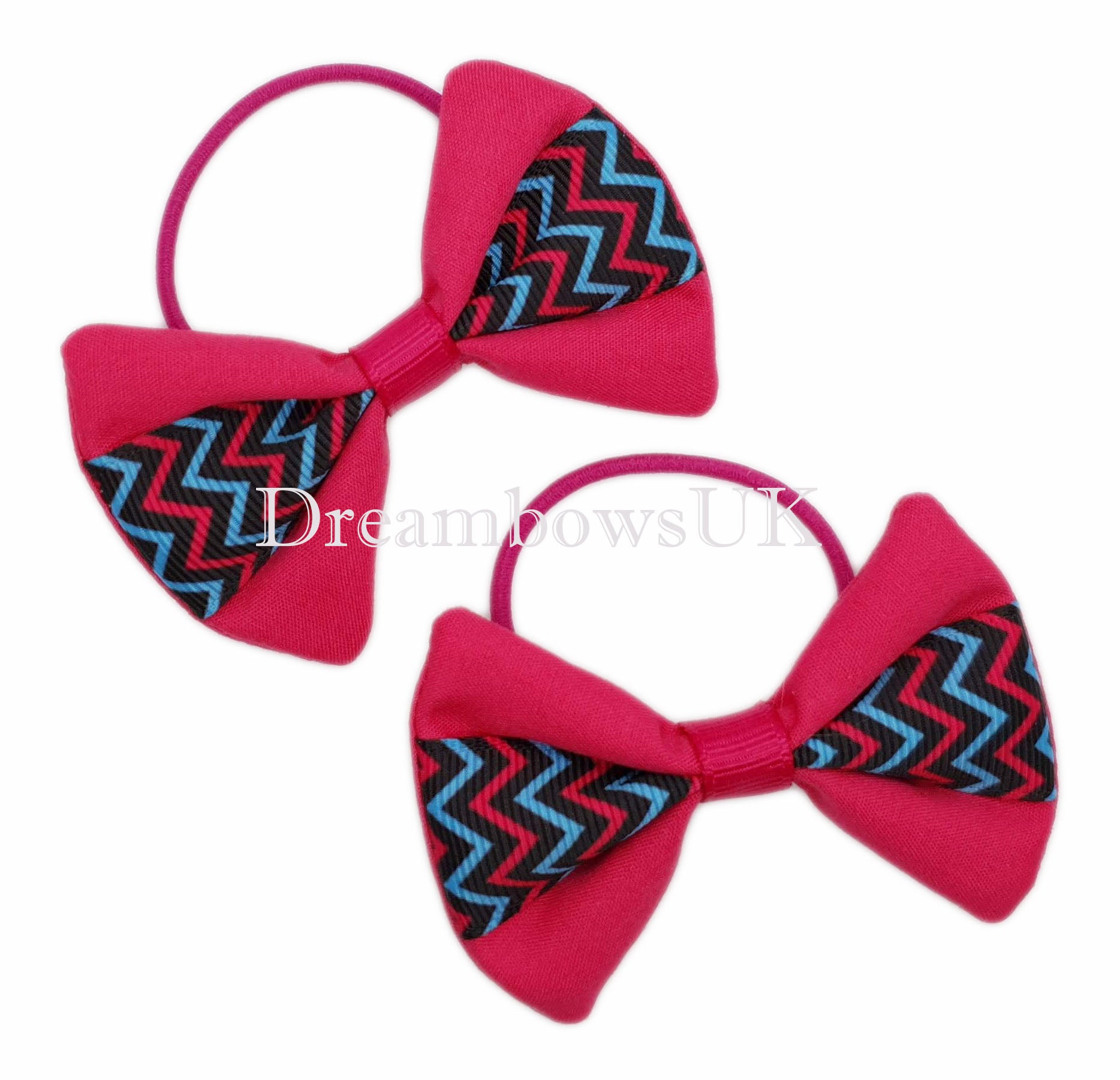 Chevron hair bows