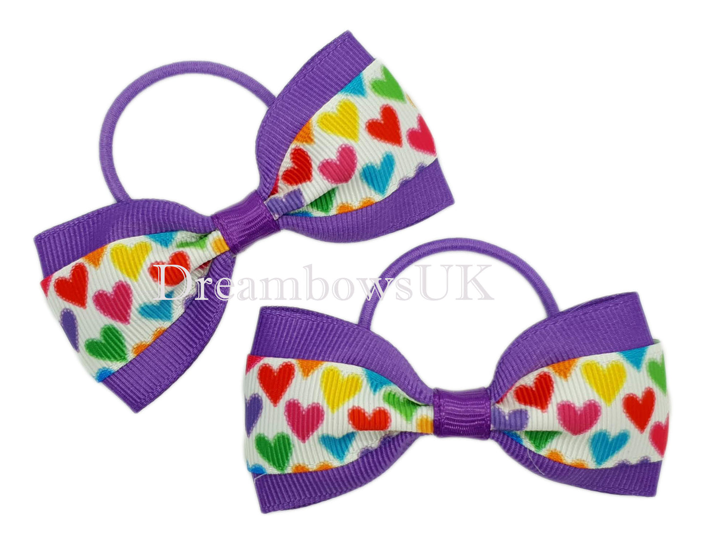 Colourful hair bows