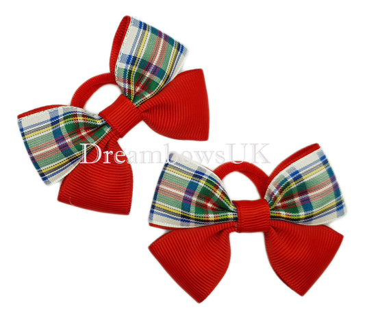 Dress Stewart hair bows on polyester bobbles