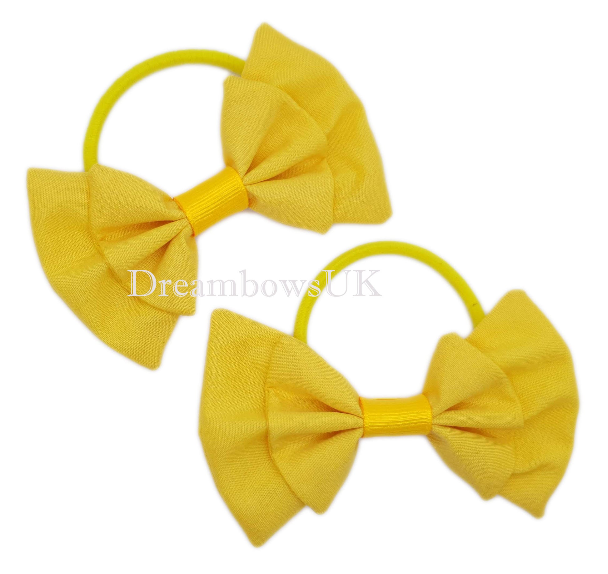 Golden yellow hair accessories for girls